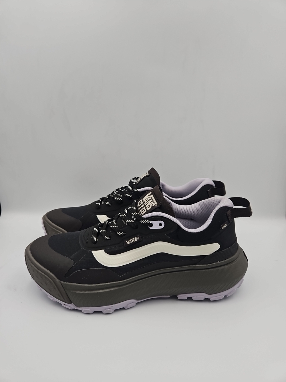 Vans Black & White Platform Sneakers